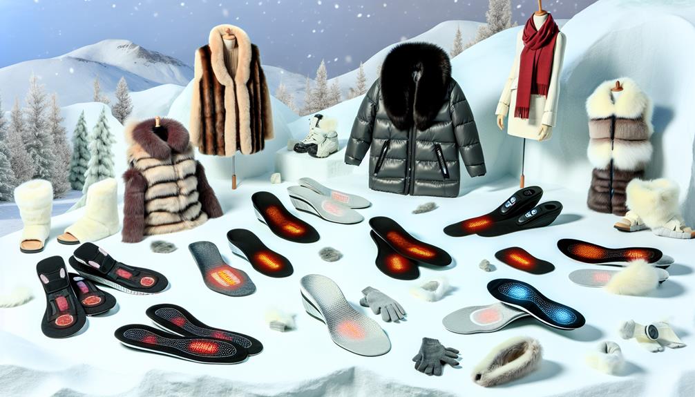 variety of heated insoles